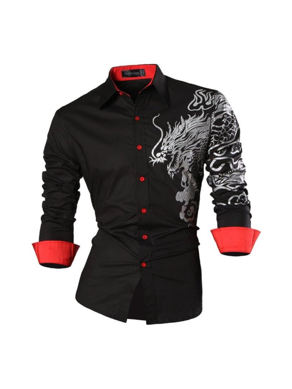 Men's Long Sleeve Casual Button Down Dress Shirt Slim Fit Stretch Cotton Blend